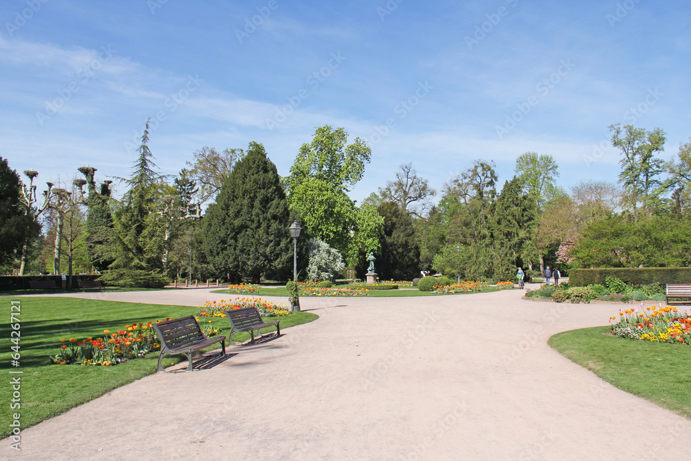 Park de l'Orangerie in Strasbourg Alsace France