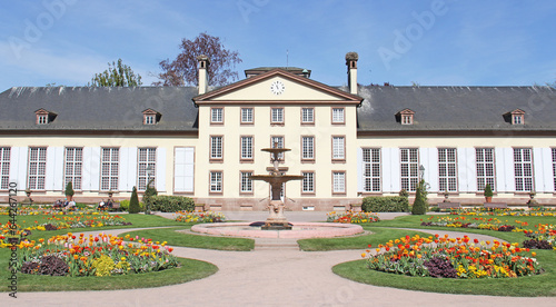 Obraz na płótnie The Josephine pavilion in the Park de l'Orangerie, Strasbourg Alsace France w salonie