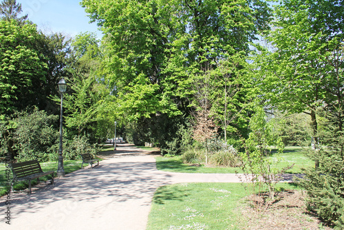 Obraz na płótnie Park de l'Orangerie in Strasbourg Alsace France w salonie