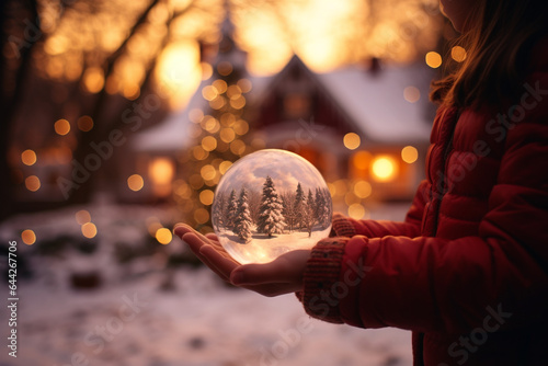 Explorando a Magia: Encontro Surreal com Ornamento de Natal