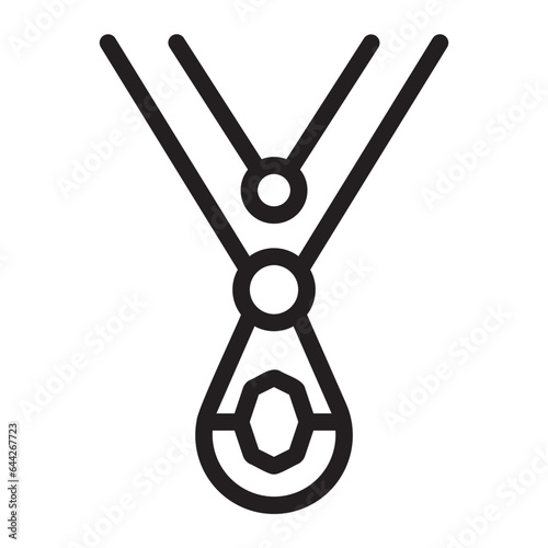 necklace line icon