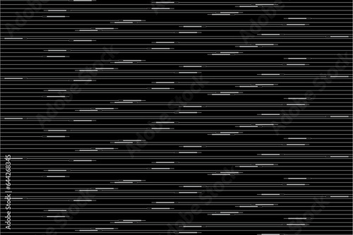 Geometric of horizontal stripe pattern. Design lines with stars moon white on black background. Design print for illustration, textile, texture, wallpaper, background. Set 5
