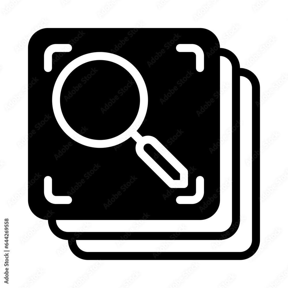 Search Image icon, glyph icon style