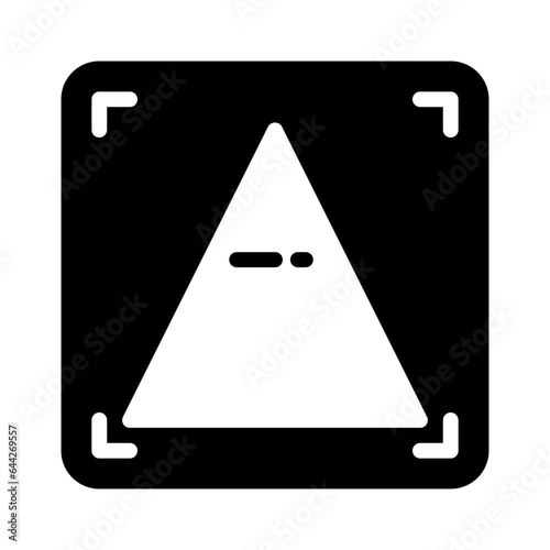 Sharpen Image icon, glyph icon style