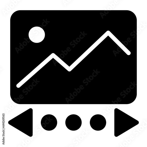 Preview icon, glyph icon style