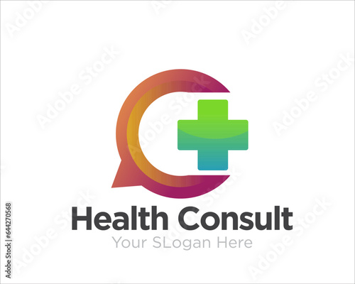 health consult logo designs for medical online service