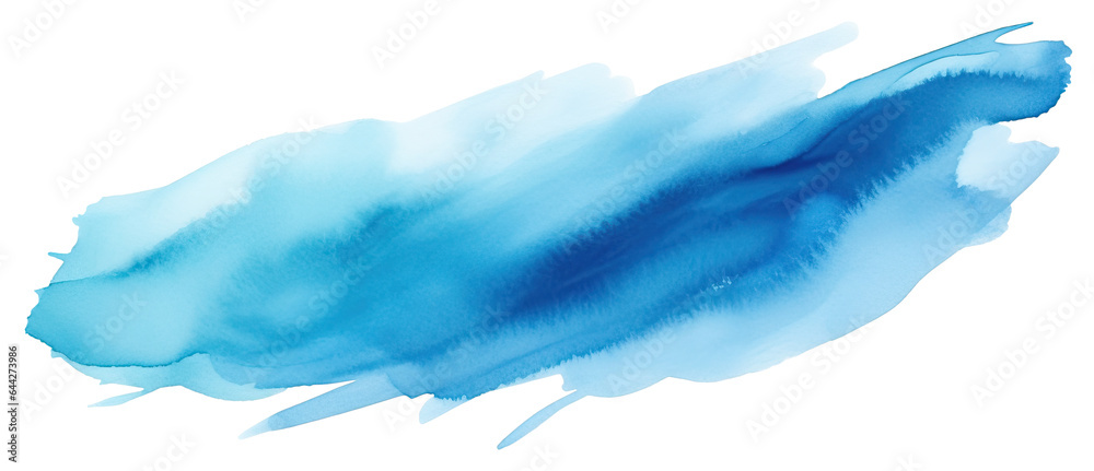 Abstract blue watercolor brushstroke isolated. Abstract blue watercolor brushstroke isolated.