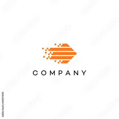 Aero digital marketing financial investment direction Logo design, brand identity, business logo, editable vector