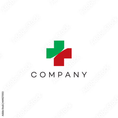 Medical cross health emergency hospital clinic Logo design, brand identity, business logo, editable vector
