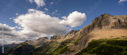 Mountain range Montana Glacier national park