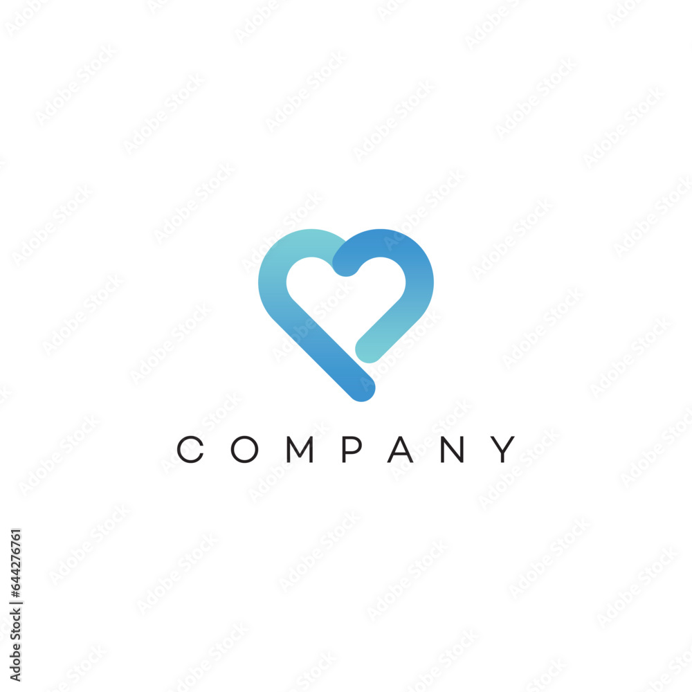 Health heart care medical clinic yoga fitness creative Logo design, brand identity, business logo, editable vector