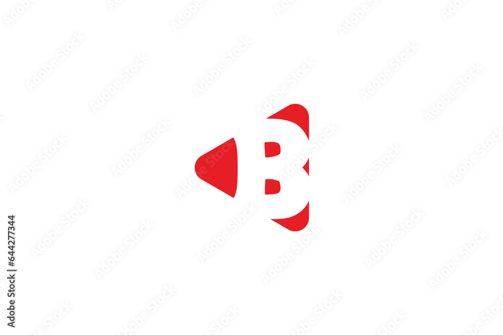 Letter B Play Media Logo