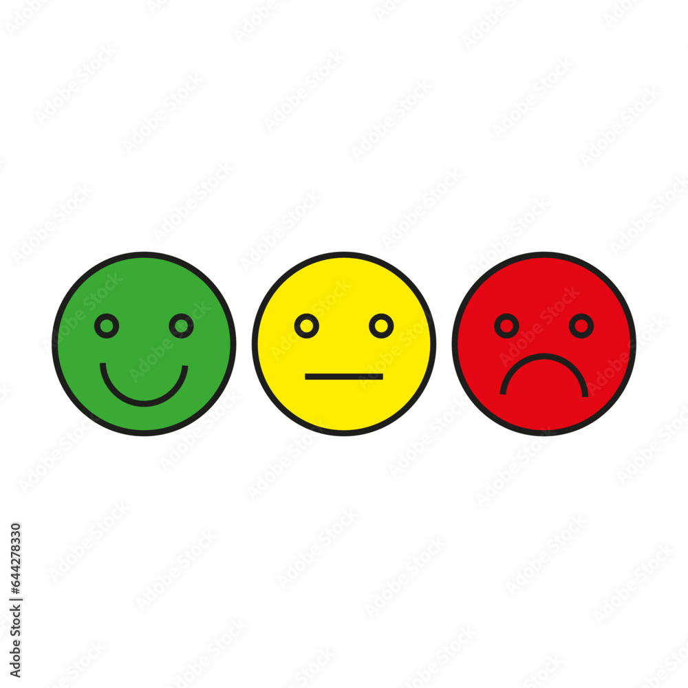 Satisfaction level. User experience. Range to assess the emotions of your content. Customer feedback. Vector illustration. EPS 10. Satisfaction level. User experience. Range to assess the emotions of your content. Customer feedback. Vector illustration. EPS 10.