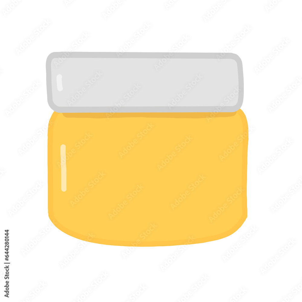 orange skincare container isolated orange skincare container isolated