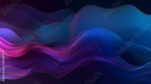 水や火のように流れる青色系の抽象背景 No.014 Abstract Background of Flowing Blue Colors like Water or Fire Generative AI