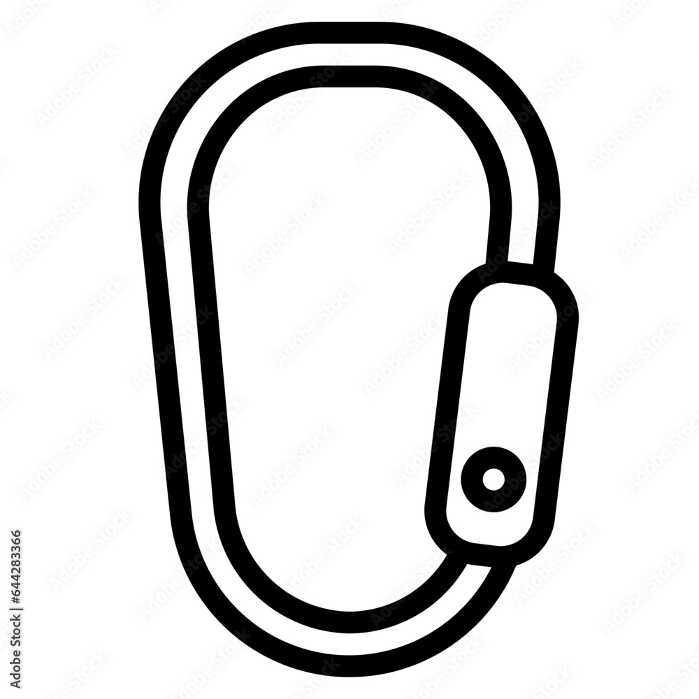 adventure, camp, camping, carabiner, climbing, equipment, mountaineering, safety, hiking, icon, icons, graphic, design, vector, illustration, sign, symbol, pictogram, background, isolated, element, se