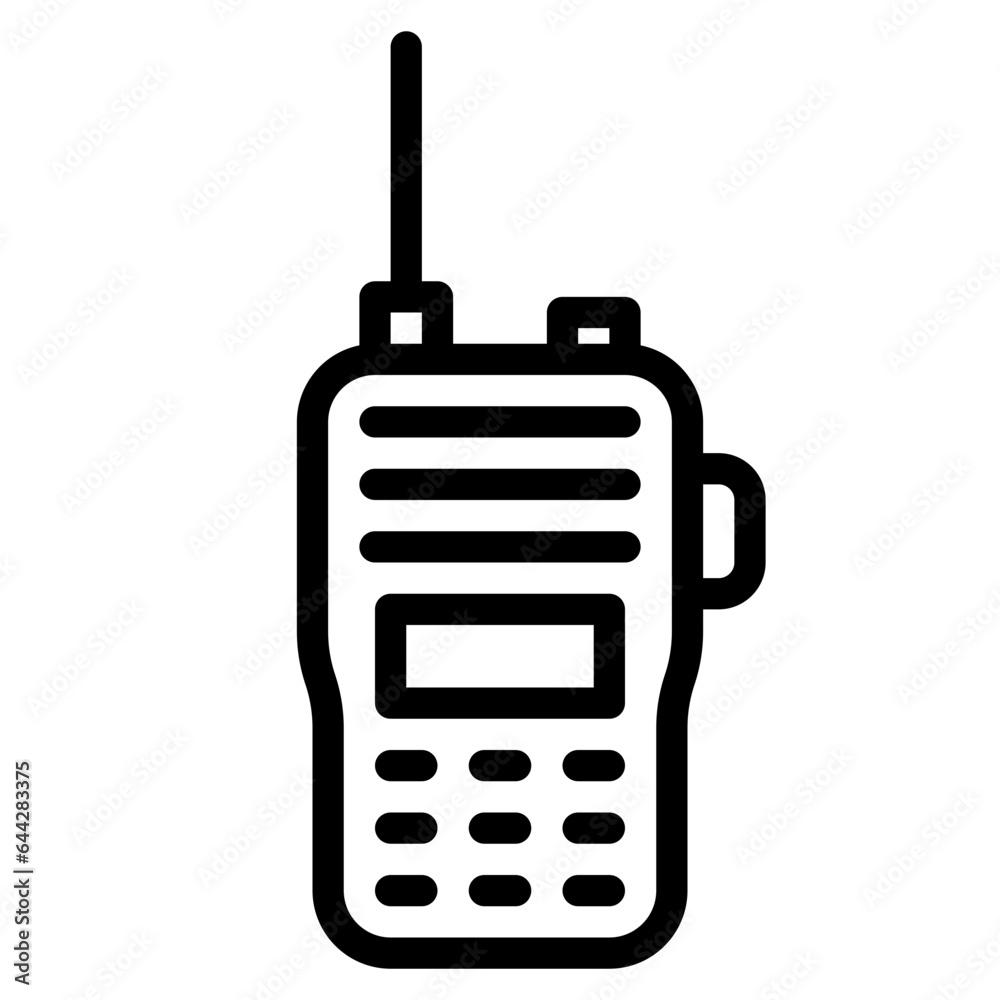 Camping, Walkie, Talkie, Radio, communications Icon, Line style icon vector illustration, Suitable for website, mobile app, print, presentation, infographic and any other project. Camping, Walkie, Talkie, Radio, communications Icon, Line style icon vector illustration, Suitable for website, mobile app, print, presentation, infographic and any other project.