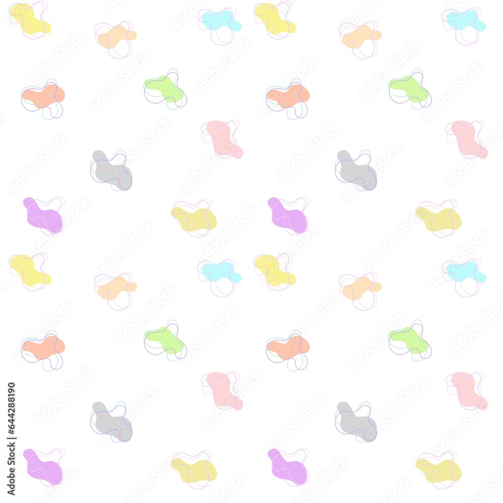 freeform shape pastel color pattern background