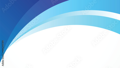 abstract blue line wave background. Blue paper waves abstract banner design. Elegant wavy vector background	