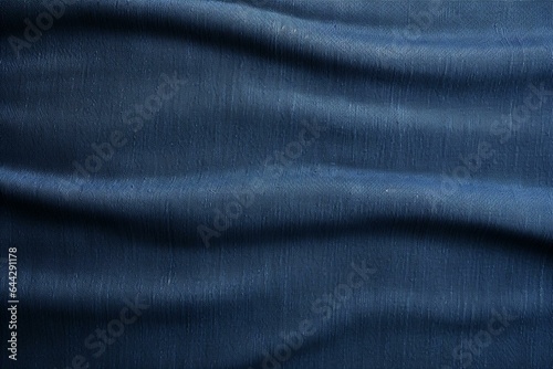 Textured appearance of blue denim fabric. Generative AI