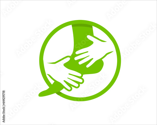 medical foot logo designs for health service and clinic logo