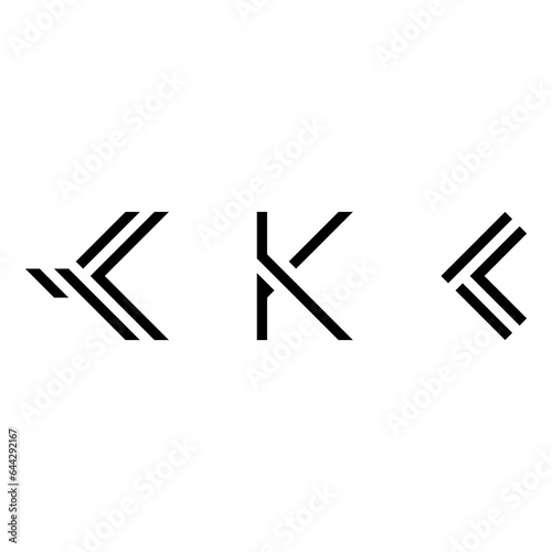 modern abstract vector design logo symbol logo icon initial k