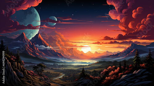 Landscape highway background