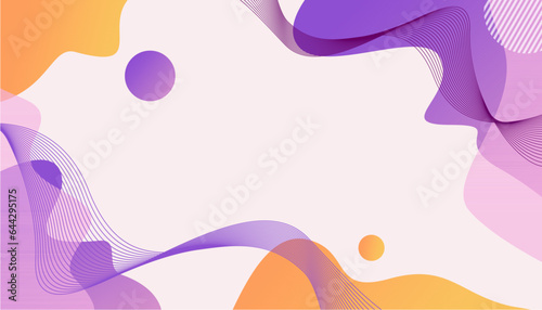 Colorful geometric background. Trendy gradient shapes composition.
