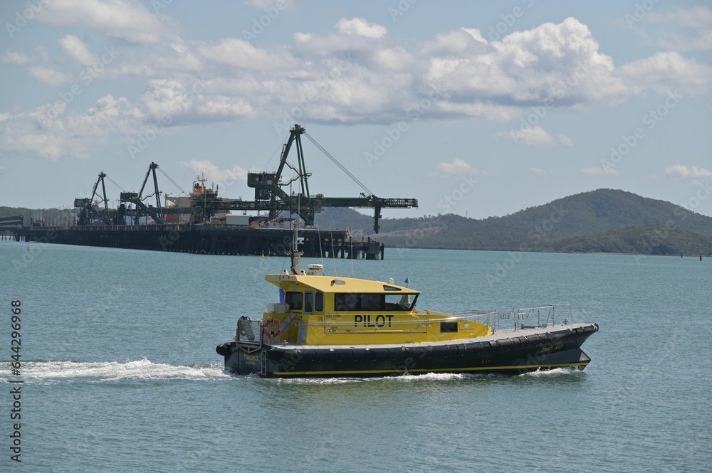 Pilot boat in the Port of Gladstone Queensland Australia