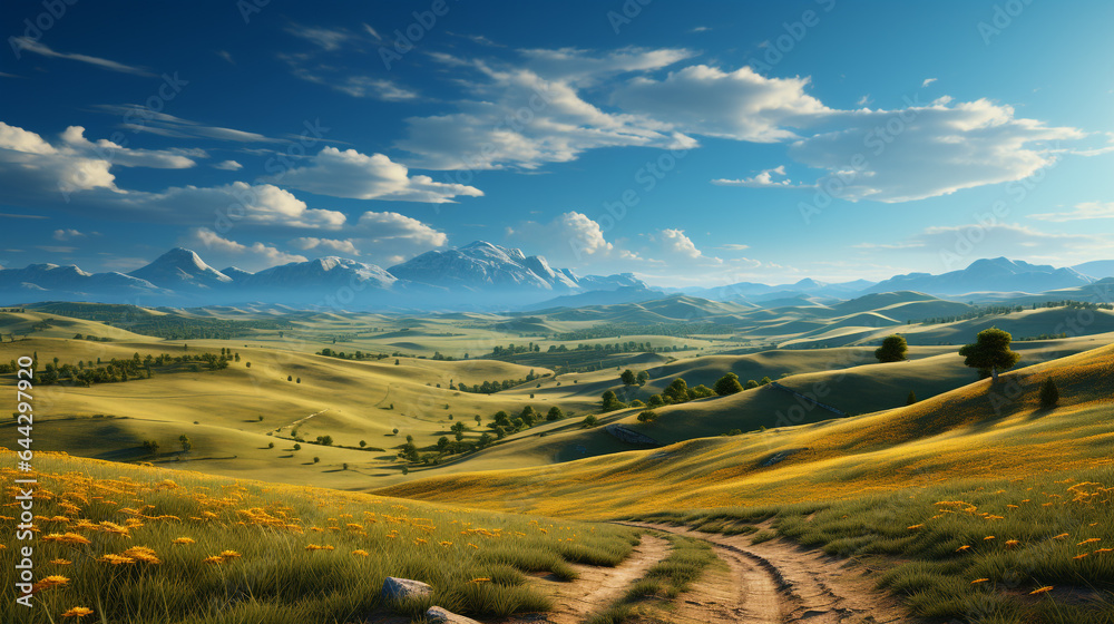 Fototapeta running field background