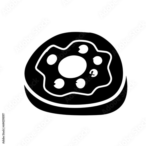 donut silhouette icon