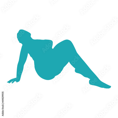 Beautiful plus size woman. Body positive concept. Relaxing attractive overweight girl. For Fat acceptance movement.