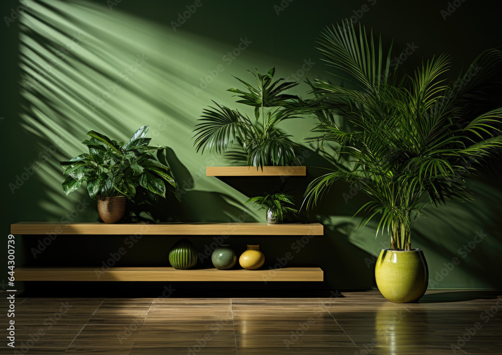Beautiful tropical interior design with potted plants, vases, and a ... - Luxury Condo Interior Design With Tropical Plants