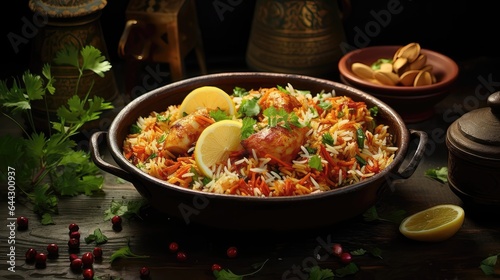 Delectable Chicken Biryani: A Visual Feast. Generative AI 3