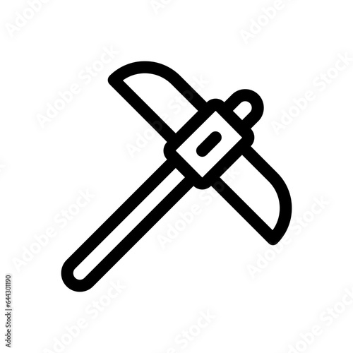 pickaxe line icon