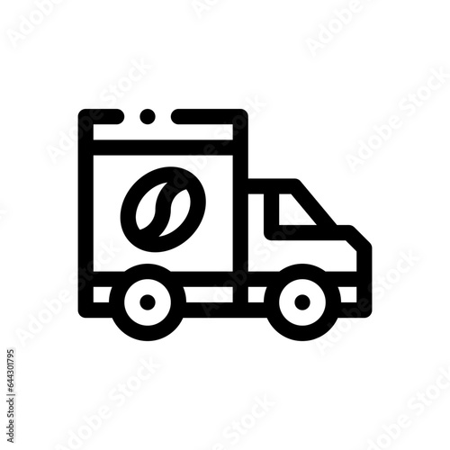 coffee beans line icon