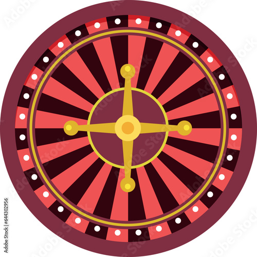 Casino roulette. Gambling symbol. Luck game icon