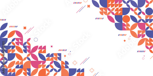 Abstract Shapes Color Geometrical Background