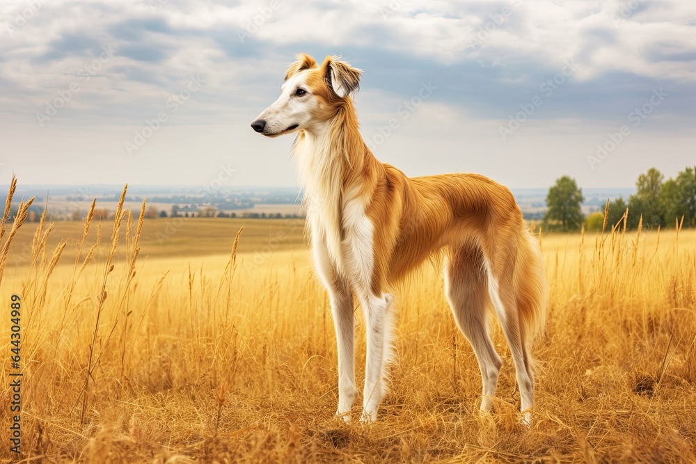 Borzoi Dog - Portraits of AKC Approved Canine Breeds Borzoi Dog - Portraits of AKC Approved Canine Breeds
