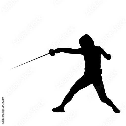 fencing silhouette