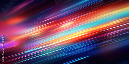 Abstract speed motion blurred striped glitch background.