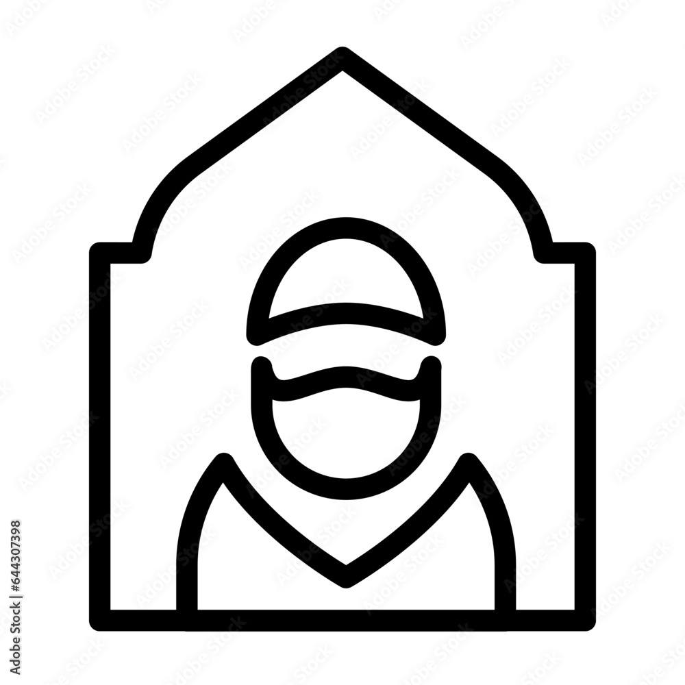 pulpit of islam religious activity line icon pulpit of islam religious activity line icon