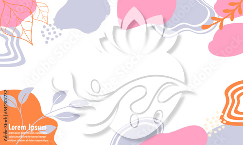 strawberry hand drawn flat design abstract doodle background