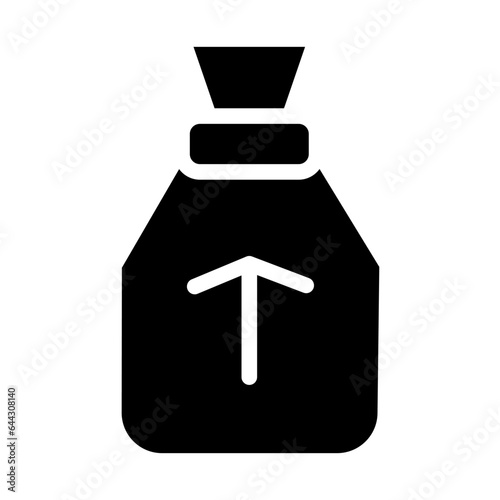 expenditure of charity solid icon