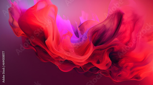 火と水のように流れる赤系色の抽象背景 No.018 Abstract Background with Red Colors Flowing like Fire and Water Generative AI