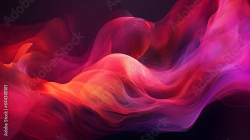 火と水のように流れる赤系色の抽象背景 No.020 Abstract Background with Red Colors Flowing like Fire and Water Generative AI
