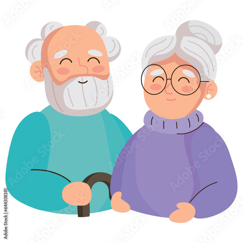 grandparents day couple characters
