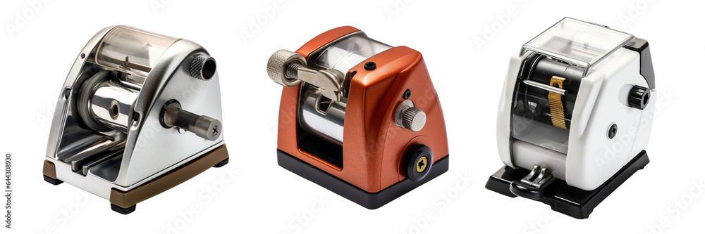 Fototapeta premium Pencil sharpener, transparent background, isolated image, generative AI 