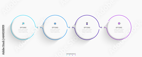 Vector Infographic label design template with icons and 4 options or steps. Can be used for process diagram, presentations, workflow layout, banner, flow chart, info graph.
