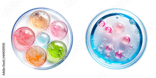 Petri dish, transparent background, isolated image, generative AI 